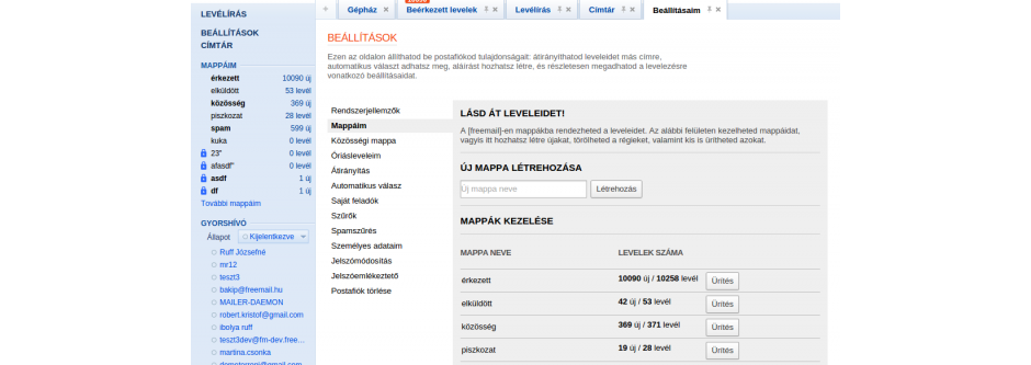 Freemail redesign 2012