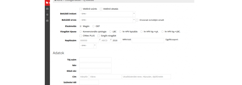 Medserv leletkezelő rendszer